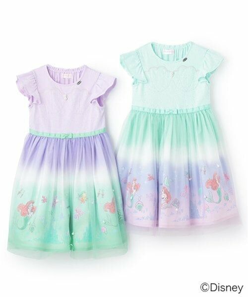 mezzo piano / メゾピアノ ミニ丈・ひざ丈ワンピース | 【Disneyアリエル】なりきりワンピース | 詳細11