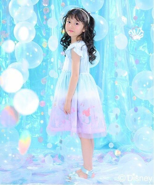 mezzo piano / メゾピアノ ミニ丈・ひざ丈ワンピース | 【Disneyアリエル】なりきりワンピース | 詳細15
