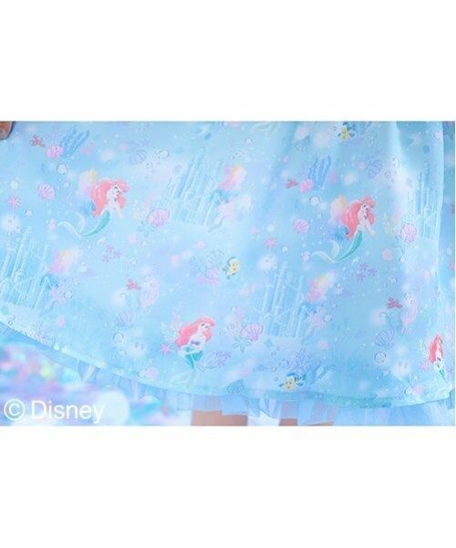 mezzo piano / メゾピアノ ミニ丈・ひざ丈ワンピース | 【Disneyアリエル】総柄ワンピース | 詳細17