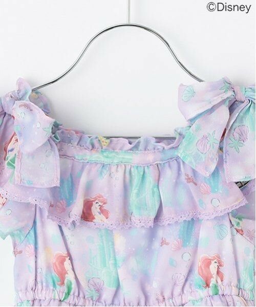 mezzo piano / メゾピアノ ミニ丈・ひざ丈ワンピース | 【Disneyアリエル】総柄ワンピース | 詳細2