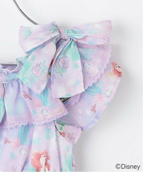 mezzo piano / メゾピアノ ミニ丈・ひざ丈ワンピース | 【Disneyアリエル】総柄ワンピース | 詳細3