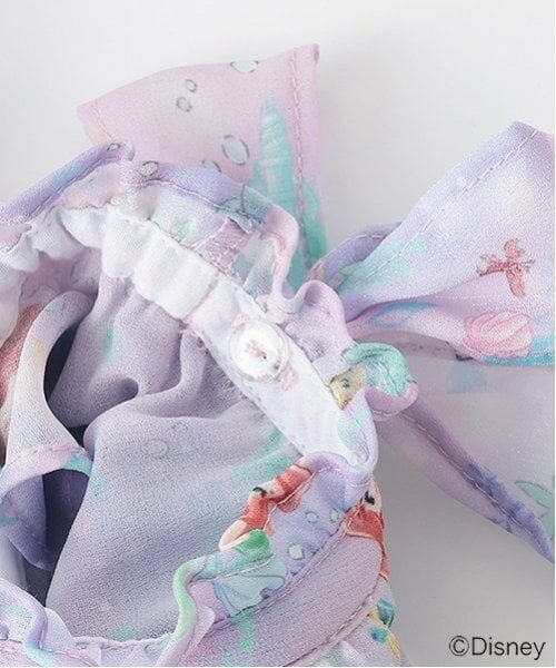 mezzo piano / メゾピアノ ミニ丈・ひざ丈ワンピース | 【Disneyアリエル】総柄ワンピース | 詳細5