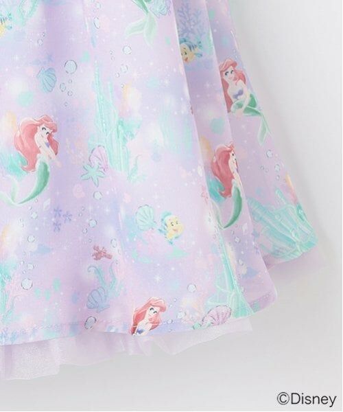 mezzo piano / メゾピアノ ミニ丈・ひざ丈ワンピース | 【Disneyアリエル】総柄ワンピース | 詳細7