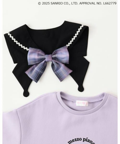 mezzo piano / メゾピアノ ミニ丈・ひざ丈ワンピース | 【マイメロディ/クロミ】裾プリーツ　2wayセーラーワンピース | 詳細11