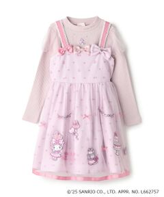 mezzo piano / メゾピアノ ミニ丈・ひざ丈ワンピース | 【マイメロディ/クロミ】テレコTシャツ＆ワンピースSET