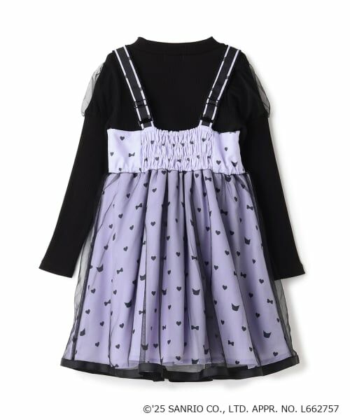 mezzo piano / メゾピアノ ミニ丈・ひざ丈ワンピース | 【マイメロディ/クロミ】テレコTシャツ＆ワンピースSET | 詳細1