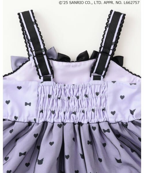 mezzo piano / メゾピアノ ミニ丈・ひざ丈ワンピース | 【マイメロディ/クロミ】テレコTシャツ＆ワンピースSET | 詳細11