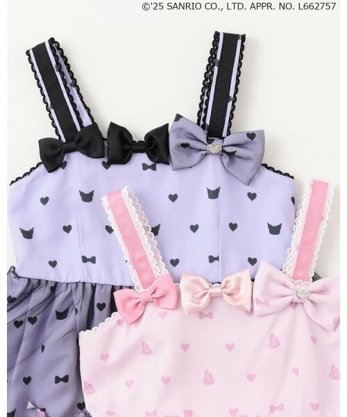 mezzo piano / メゾピアノ ミニ丈・ひざ丈ワンピース | 【マイメロディ/クロミ】テレコTシャツ＆ワンピースSET | 詳細3