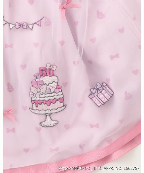 mezzo piano / メゾピアノ ミニ丈・ひざ丈ワンピース | 【マイメロディ/クロミ】テレコTシャツ＆ワンピースSET | 詳細6