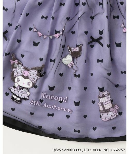 mezzo piano / メゾピアノ ミニ丈・ひざ丈ワンピース | 【マイメロディ/クロミ】テレコTシャツ＆ワンピースSET | 詳細7