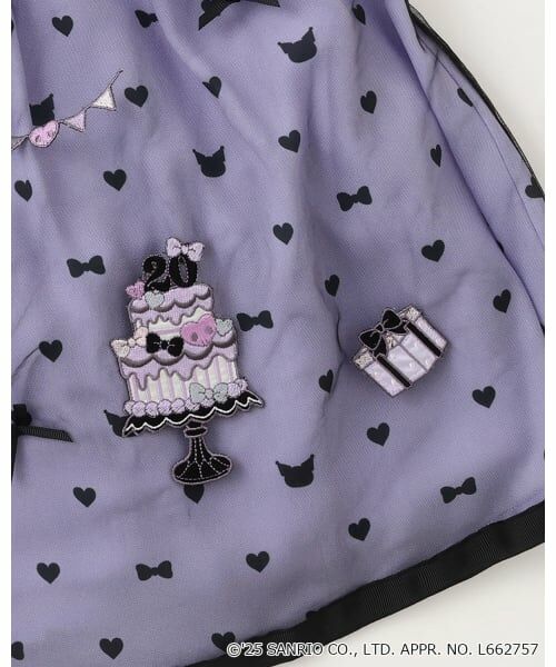 mezzo piano / メゾピアノ ミニ丈・ひざ丈ワンピース | 【マイメロディ/クロミ】テレコTシャツ＆ワンピースSET | 詳細8