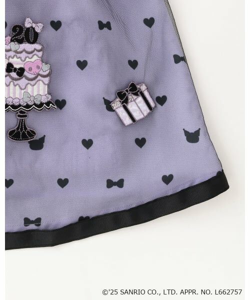 mezzo piano / メゾピアノ ミニ丈・ひざ丈ワンピース | 【マイメロディ/クロミ】テレコTシャツ＆ワンピースSET | 詳細9