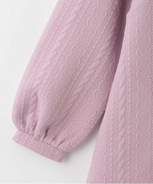 mezzo piano / メゾピアノ ミニ丈・ひざ丈ワンピース | ★キルトジャガード　ハートポシェット風ワンピース | 詳細7