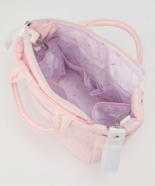 mezzo piano / メゾピアノ ママバッグ・収納ポーチ | 【メゾピアノママ】ウサギアップリケ2wayトートバッグ | 詳細6