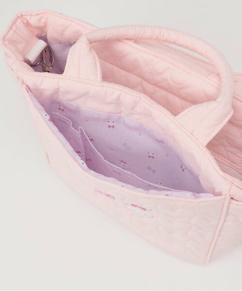 mezzo piano / メゾピアノ ママバッグ・収納ポーチ | 【メゾピアノママ】ウサギアップリケ2wayトートバッグ | 詳細7