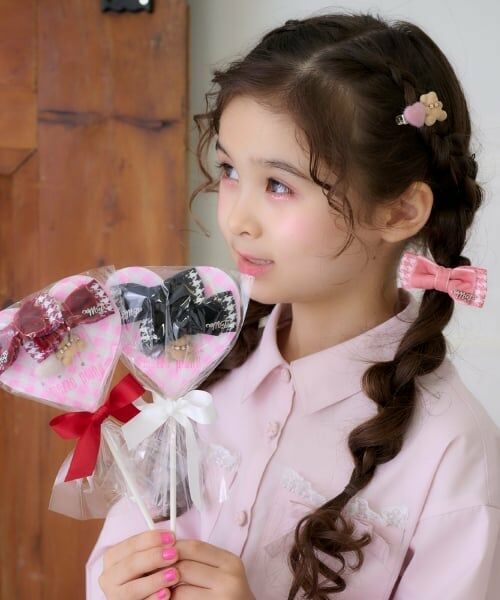 mezzo piano / メゾピアノ ヘアゴム・シュシュ | キャンディラッピング クマ ヘアアクセサリーセット | 詳細10