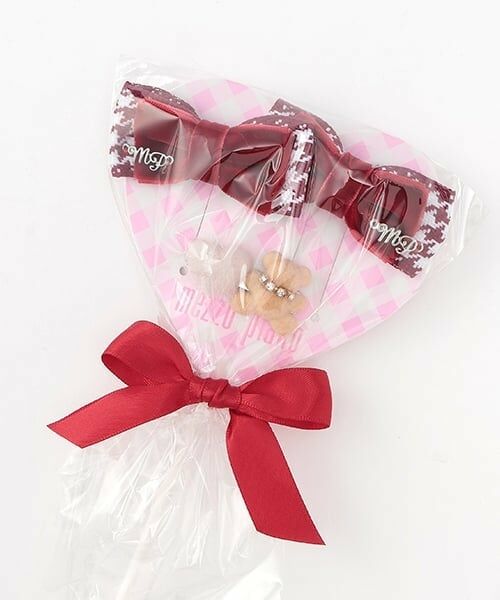 mezzo piano / メゾピアノ ヘアゴム・シュシュ | キャンディラッピング クマ ヘアアクセサリーセット | 詳細6