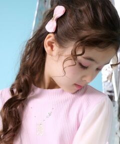 mezzo piano / メゾピアノ ヘアピン | ミニリボン　ヘアクリップ2個セット