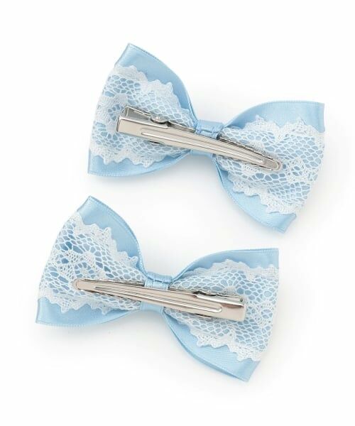 mezzo piano / メゾピアノ ヘアピン | ミニリボン　ヘアクリップ2個セット | 詳細1