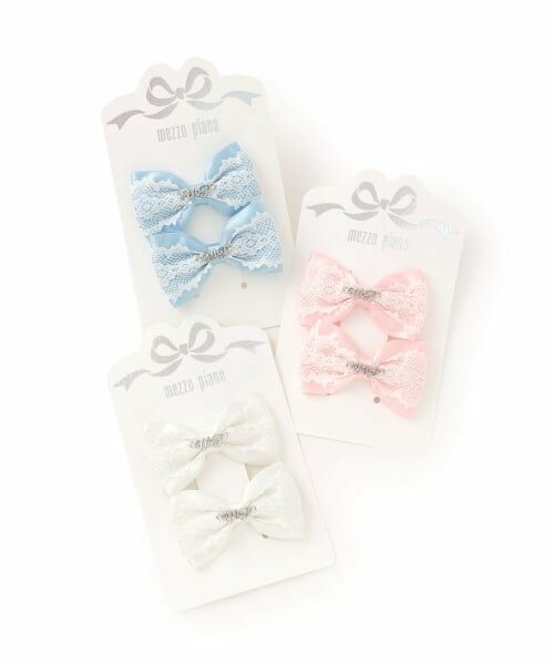 mezzo piano / メゾピアノ ヘアピン | ミニリボン　ヘアクリップ2個セット | 詳細3