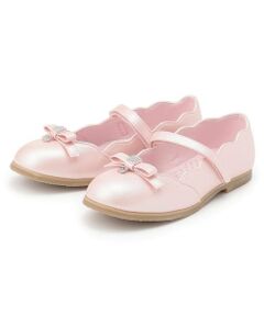 mezzo piano / メゾピアノ パンプス | スカラップリボン　バレエシューズ