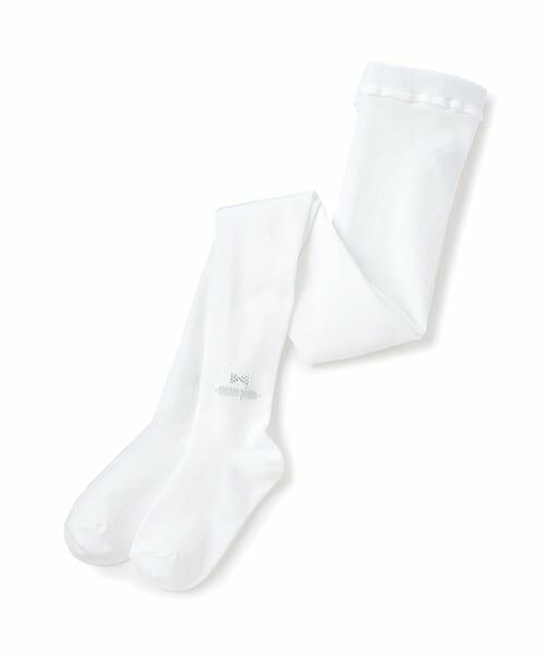 mezzo piano / メゾピアノ ストッキング・タイツ・その他 | ラインストーンつき　タイツ（オフ ホワイト）