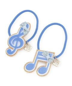 mezzo piano / メゾピアノ ヘアゴム・シュシュ | 音符ヘアポニー2個セット