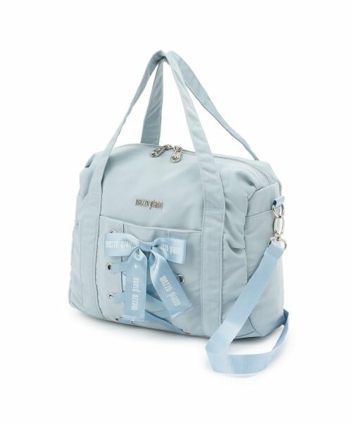 mezzo piano / メゾピアノ ボストンバッグ | 【バレエ】約11L　バレリーナボストンバッグ（サックス）