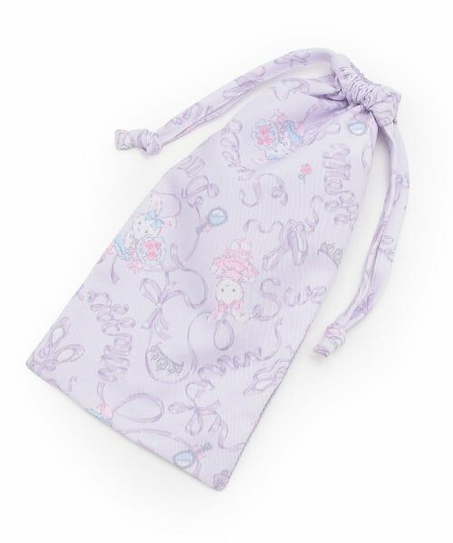 mezzo piano / メゾピアノ ポーチ | 【バレエ】ウサギバレエ柄裏メッシュバレエシューズ用巾着 | 詳細2