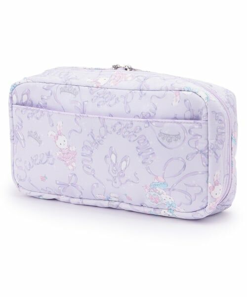mezzo piano / メゾピアノ ポーチ | 【バレエ】ウサギバレエ柄ヘアメイクポーチ | 詳細1