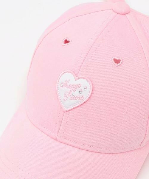 mezzo piano / メゾピアノ キャップ | ハートワッペン　キャップ | 詳細2