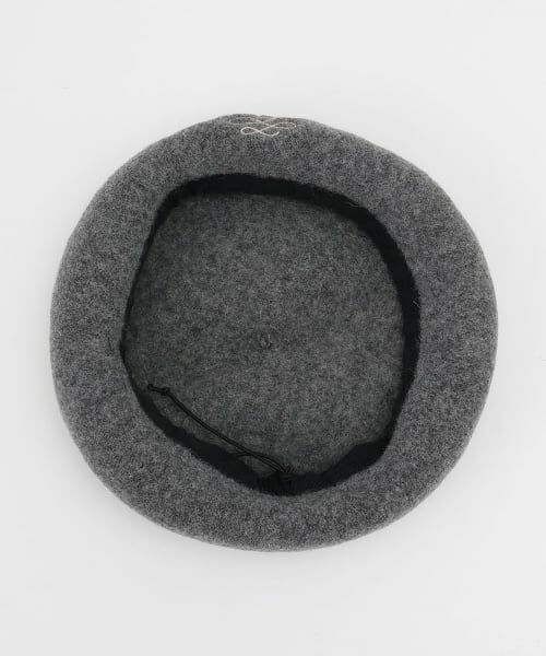 mezzo piano / メゾピアノ ハンチング・キャスケット・ベレー帽 | ワンポイントロゴ刺しゅう　バスクベレー | 詳細5