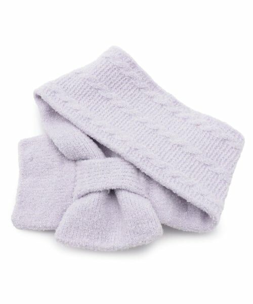 mezzo piano / メゾピアノ マフラー・ショール・スヌード・ストール | リボン　マシュマロニット　マフラー | 詳細1