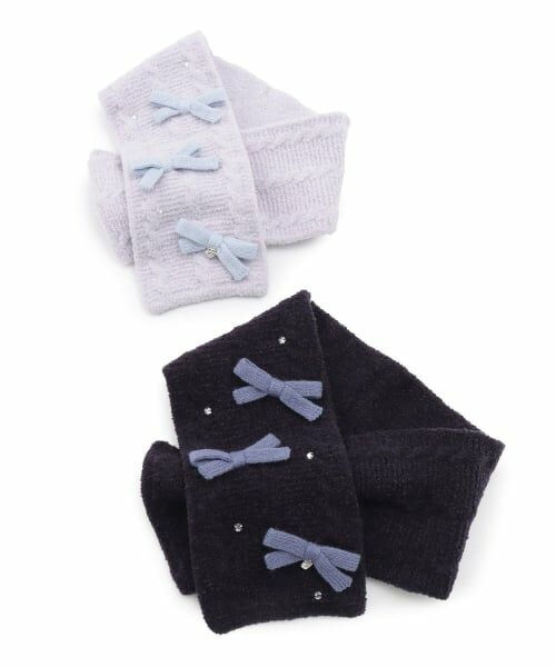 mezzo piano / メゾピアノ マフラー・ショール・スヌード・ストール | リボン　マシュマロニット　マフラー | 詳細4