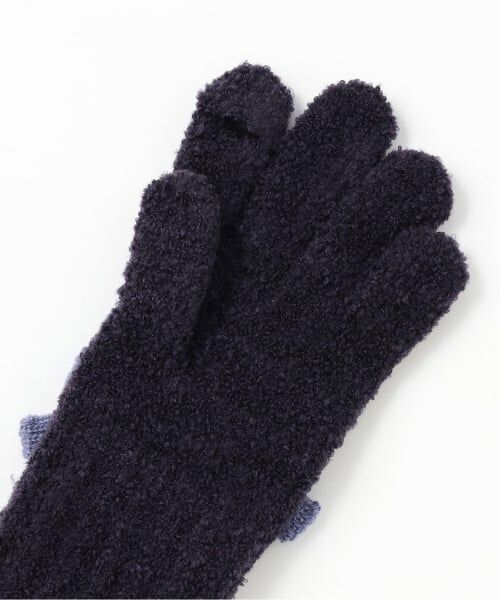 mezzo piano / メゾピアノ 手袋 | リボン　マシュマロニット　手袋 | 詳細2