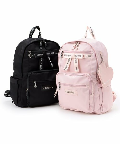 mezzo piano / メゾピアノ リュック・バックパック | 約21L　ハートポーチつきロゴリボンリュック | 詳細16