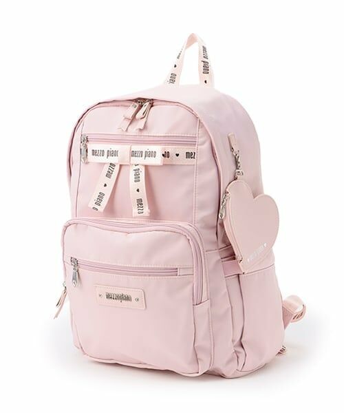 mezzo piano / メゾピアノ リュック・バックパック | 約21L　ハートポーチつきロゴリボンリュック | 詳細18