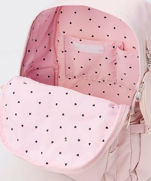 mezzo piano / メゾピアノ リュック・バックパック | 約21L　ハートポーチつきロゴリボンリュック | 詳細7