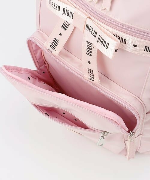 mezzo piano / メゾピアノ リュック・バックパック | 約21L　ハートポーチつきロゴリボンリュック | 詳細9