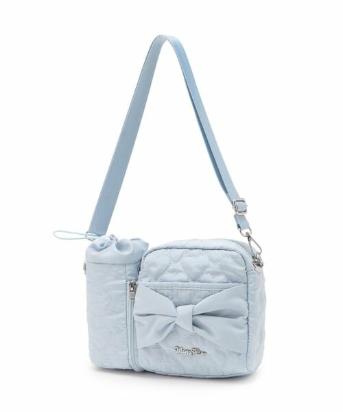 mezzo piano / メゾピアノ ショルダーバッグ | ペットボトルホルダーつき3wayショルダーバッグ（サックス）