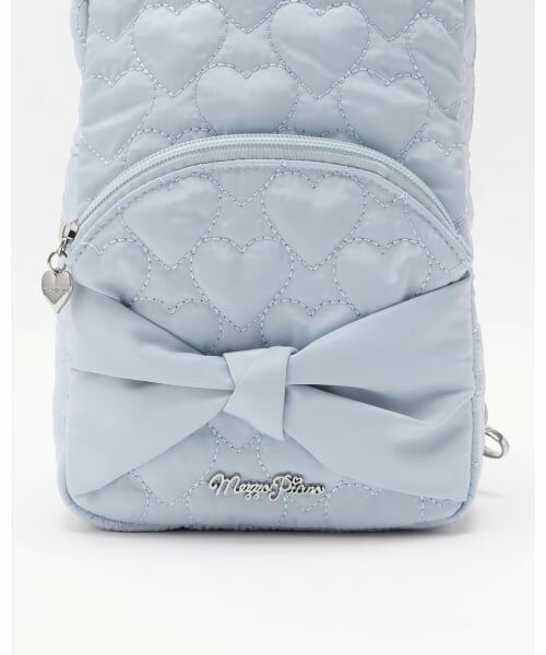 mezzo piano / メゾピアノ メッセンジャーバッグ・ウエストポーチ | ハートキルト2wayボディバッグ | 詳細4