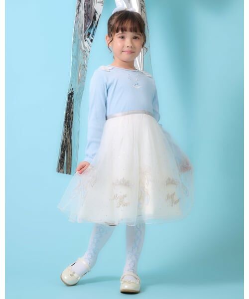 mezzo piano / メゾピアノ ソックス | レースアップリボン柄　ハイソックス | 詳細7