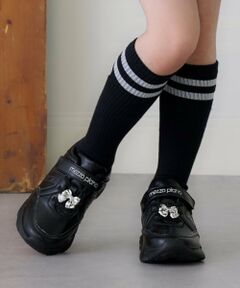 mezzo piano / メゾピアノ スニーカー | チャームつきベルクロスニーカー