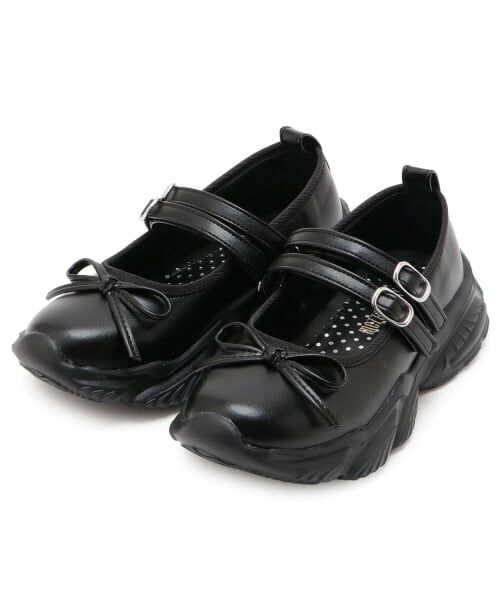 mezzo piano / メゾピアノ スニーカー | メリージェーンスニーカー(黒)