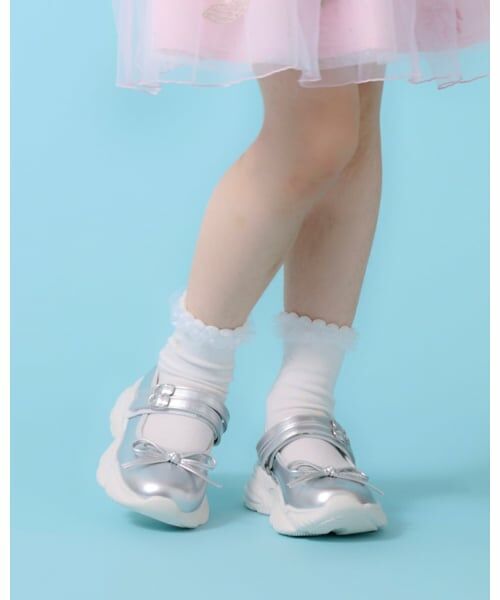 mezzo piano / メゾピアノ スニーカー | メリージェーンスニーカー(シルバー)