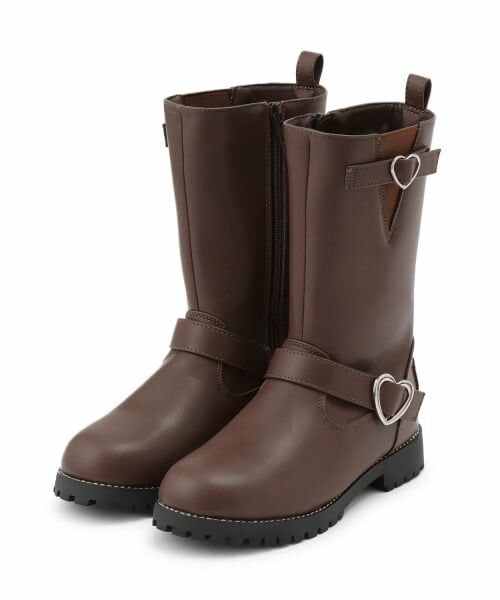 mezzo piano / メゾピアノ ブーツ（ショート丈） | ハートバックル　エンジニアブーツ | 詳細1