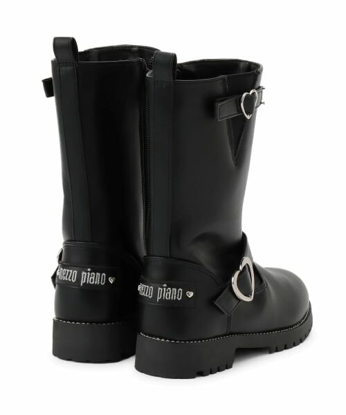mezzo piano / メゾピアノ ブーツ（ショート丈） | ハートバックル　エンジニアブーツ | 詳細2