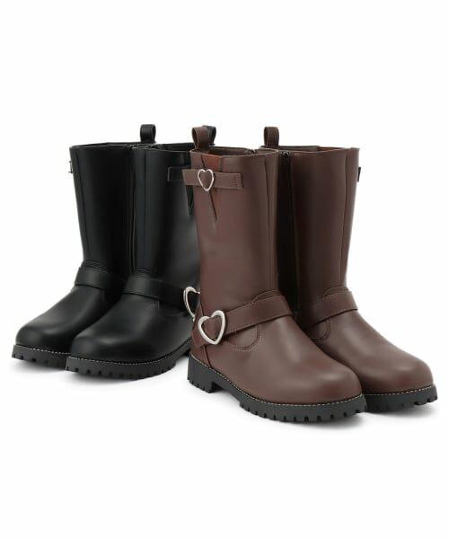 mezzo piano / メゾピアノ ブーツ（ショート丈） | ハートバックル　エンジニアブーツ | 詳細8