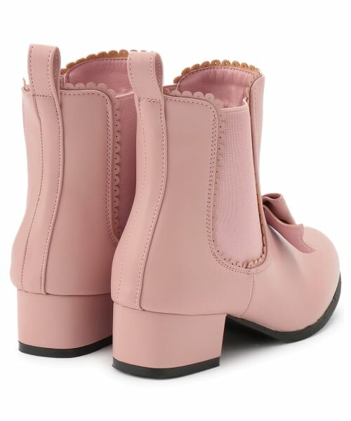 mezzo piano / メゾピアノ ブーツ(ショート丈) | リボン サイドゴアブーツ | 詳細1