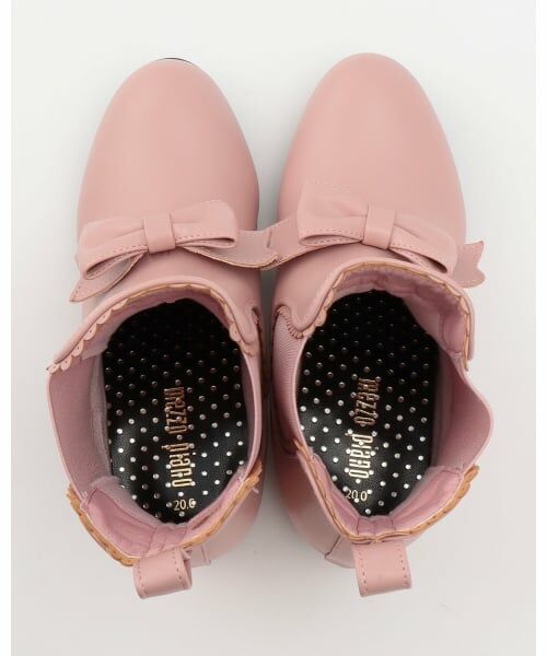 mezzo piano / メゾピアノ ブーツ(ショート丈) | リボン サイドゴアブーツ | 詳細3